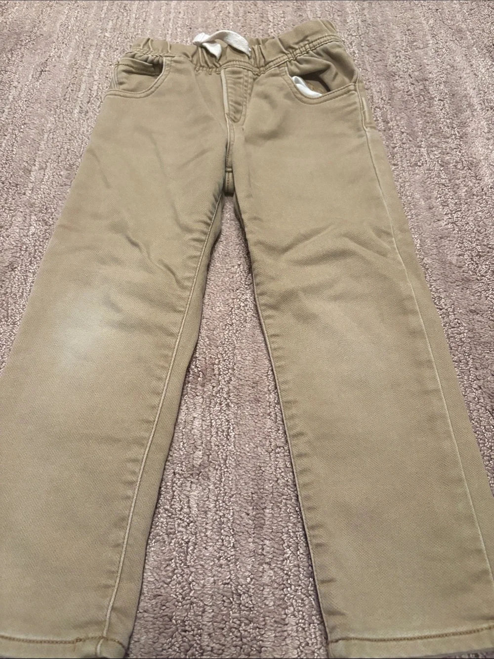 Kids Khaki, Red and Navy Casual Bottoms Trio. Brands Gap, Oshkosh, and Gymboree.